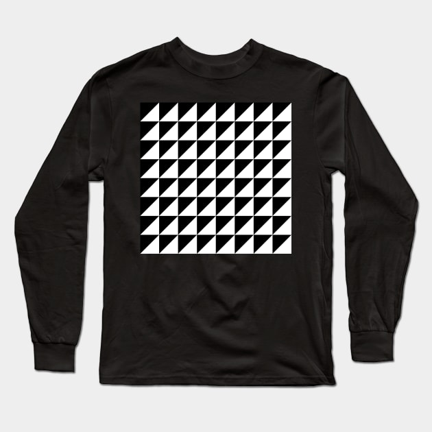 Black n white pattern Long Sleeve T-Shirt by artoffaizan